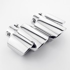 Pair Porsche 911 996 Look Dual Out Bolt On Stainless Steel Exhaust Tips 2 25 