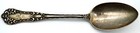 International Sterling Silver Teaspoon Scroll Tip Pattern Monogram   Dated 1902