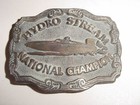 Hydro Stream National Champion Boat Belt Buckle Vintage Rare Unused   