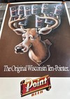 Vintage Point Beer Poster 1989 The Original Wisconsin Ten Pointer 21x31