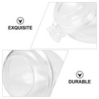3pcs Acrylic Bird Cage Waterer Transparent Bird Feed Bowl Bird Water Dispenser