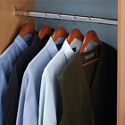 Top Shelf Hardware Oval Closet Rod W  2 End Supports-pick Your Length And Finish