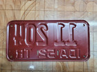 1952 Idaho Trailer License Plate 11 204 Nice
