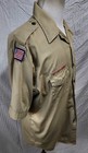 Boy Scouts Of America Bsa Shirt Mens X Large Tan Plain No Patches Short Sleeve