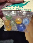 Vintage Sinclair Dinoland Gasoline Marble Packs 8 Marbles  Nos