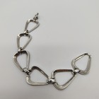 Vintage Egyptian 900 Silver Mcm Modernist Links Bracelet 8 