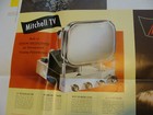 Vintage 1950 Printing Sample Poster  Mitchell Tv  25 X 26    3029