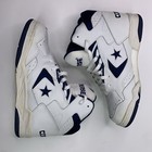 Converse 500 Classic Mens Size 8 Leather Basketball Shoes Vintage 90s White Blue