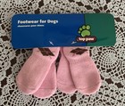 Top Paw Footwear For Dogs Non Skid Socks Pink Brown Small Dog Breeds Brand New