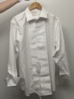 Gold Label Roundtree   Yorke White Non-iron Tuxedo Shirt 16 5 34 35 Fitted