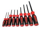 Snap On Usa Sgabm900b 9 Piece Metric Red Soft Grip Ball Hex Screwdriver Set New