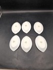 Antique Handpainted Porcelain Nippon Open  Salt Cellars Gold Floral Set Of 6