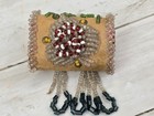Antique Native American Iroquois Beaded Pin Cushion Needle Case Whimsey