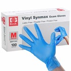 1000 Basic Medical Synmax Vinyl Exam Gloves Latex Powder Free Size M 10 Boxes
