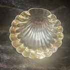 Vintage Solid Brass Seashell  Trinket Dish 5 3 4 In New Old Stock