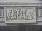 Rare Antique Original Vtg Period Design Mantel Relief Work Engraving Art Print