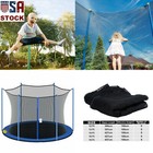 Trampoline Safety Net Replacement Enclosure 12 13 14 15 Foot Trampoline 4-8 Pole