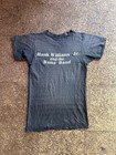 Vintage Hank Williams Jr  And Bama Band Faded Distressed Black Shirt 1982