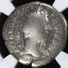 Marcus Aurelius Ar Denarius Roman Empire Silver Coin 161-180 Ad Ngc Genuine
