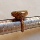 Extremely Rare Roman Era Bronze Ancient Ring With Beautiful Engraved Authentic