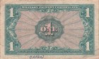 Usa   Mpc   1  1961  Series  611  Plate   25  Circulated Banknote Xxi