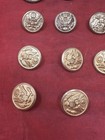 24 Vintage 1960s Us Army Military Brass Buttons Waterbury Bulk Lot Vietnam Era