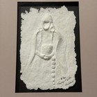 George Flett Spokane Tribe Native American Plaster Relief Wall Art Signed 8 30