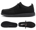 Larnmern Slip On Steel Toe Shoes Men Lightweight Comfortable Lounging Walking   