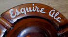 Esquire Ale Canada Bud Lager Advertising  Beer Ashtray Vintage