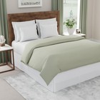Full Size White Microfiber Bed Skirt 14in Drop Tailored Dust Ruffle