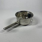 Vintage Food Mill By Foley 7  Silver Metal Manual Ricer Grinder 101 Black Handle