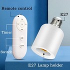 E27 Wireless Remote Control Light Bulb Socket Timer Holder Ac 85-265v 60w Switch