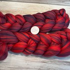 Merino Roving Blend  carnelian  4 Oz Braid