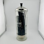 Vintage  Barbicide Barbers Disinfectant Glass Jar W  Metal Lid And Insert