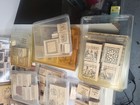 Stampin Up Lot Of 24 Random Sets Shapes Letters Seasonal Wooden Blocks 90s 2000s