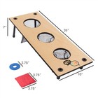 2 In 1 Indoor Outdoor Lawn Backyard Game Washer Toss Bean Bag Toss Family Team