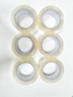 6 Rolls Shipping Packaging Box Clear Sealing Tape 1 8 Mil 2  X 110 Yards