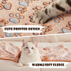 1 Pack 3 Blankets Super Soft Fluffy Premium Fleece Pet Blanket Flannel Throw For