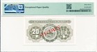 Banco Nacional Ultramarino Macau 20 Avos 1952 Specimen Pmg  67epq