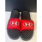 Under Armour Ignite Vi Graphic Fb Red Black Athletic Slides Mens 11 3022711-600