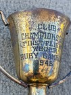 Vintage Golf Trophy Cup  Club Championship First Flight Winner Ruby Gamble 1948