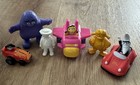 Vtg Lot Of 6 Mcdonald   s Figure Hamburglar  Mac Tonight  Grimace   Birdie Car