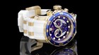 New Invicta Men s 48mm Pro Diver Scuba Chronograph Gold Tone Ss Blue Dial Watch