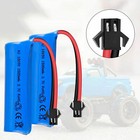 2pcs 3 7v 1500mah Rc Sm 2pin Plug 18650 Rechargeable Battery   Usb Charger Cable