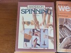 4 Books Golden Press Weaving Spinning   Dyeing Kroll  hands On Spinning Vintage