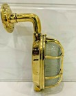 Antique Industrial Vintage Style Bulkhead Cage Golden Wall Sconce Cover Light