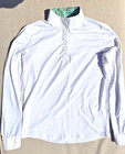 Child   s Large White Essex Classics Long Sleeve Horseback Riding Show Shirt