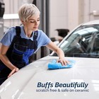 Microfiber Cleaning Cloths 6 Pack  Car Drying Towels 16  X 16  Blue