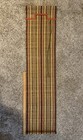 Vintage Woven Wood Blinds Window Shade 17    X 71    Long Skinny Retro 1970s Read