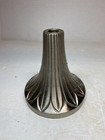 Vintage Lamp Chandelier Light Fixture Cup Base Part Brushed Aluminum Finish Nos